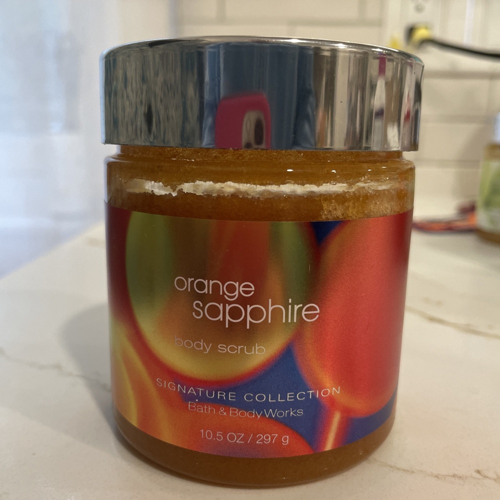 Bath & Body Works Orange Sapphire Body Scrub 10.5 oz/297 g Exfoliating Scented